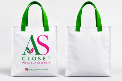 BOLSA EM TECIDO SUBLIMADO - 30X30CM