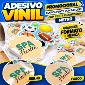ADESIVO VINIL PROMOCIONAL 1.440DPI - CORTE E CONTORNO - METRO