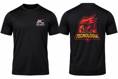 CAMISA DE DRYFIT PERSONALIZADA DTF - PEITO 8x8 E COSTAS A4