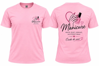 CAMISA DE POLIÉSTER PERSONALIZADA PARCIAL - PEITO 8x8 E COSTAS A4 - XG E XGG