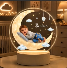 LUMINÁRIA ACRÍLICO LED RGB + IMPRESSAO