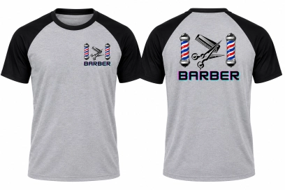 RAGLAN POLIÉSTER PERSONALIZADA DTF -  PEITO 8X8 E COSTAS A4
