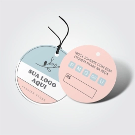 TAG REDONDA - 4,5 X 4,5 - 4X4