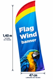 TECIDO PARA WIND BANNER PERSONALIZADO - 1,40M