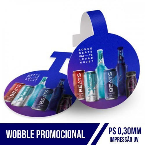 WOBBLER PERSONALIZADO - PACOTE COM 10 UNIDS