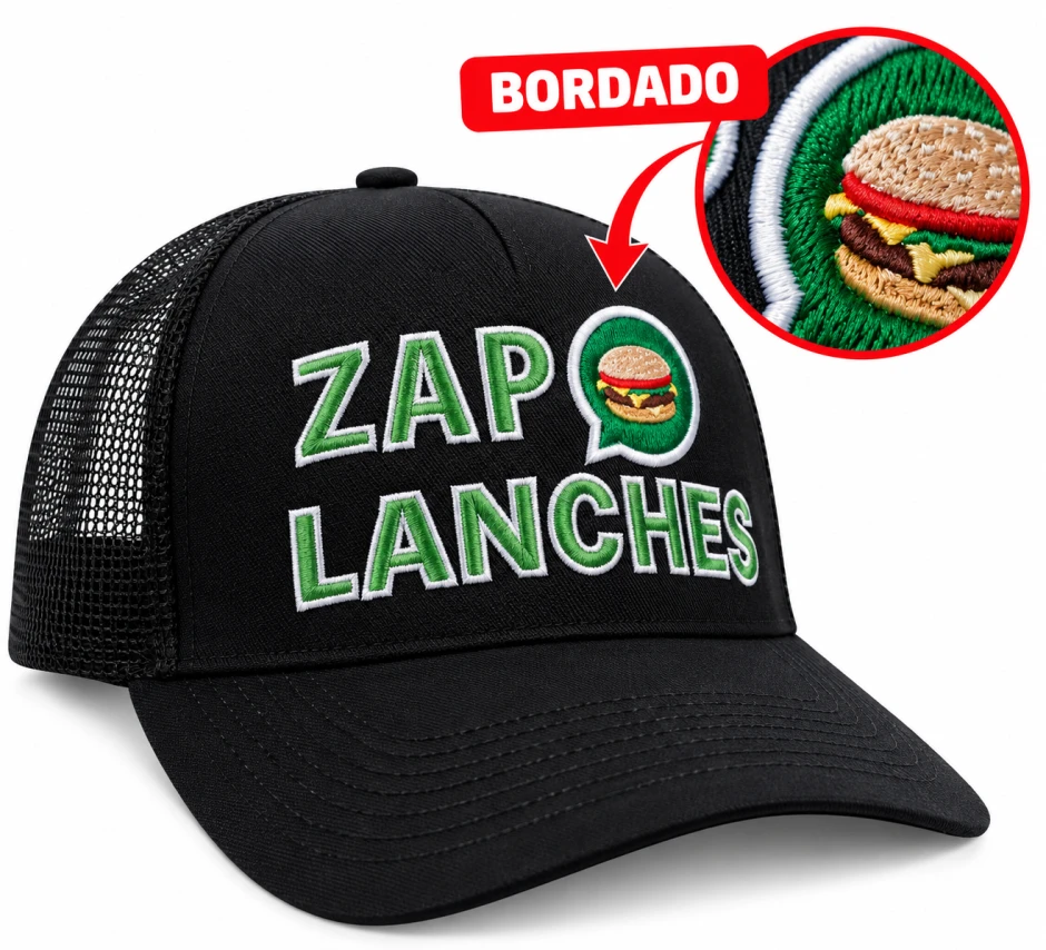 BONÉ TOP PERSONALIZADO - BORDADO