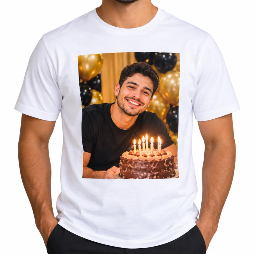 CAMISA DE POLIÉSTER PERSONALIZADA PARCIAL - PEITO A4 - P AO GG
