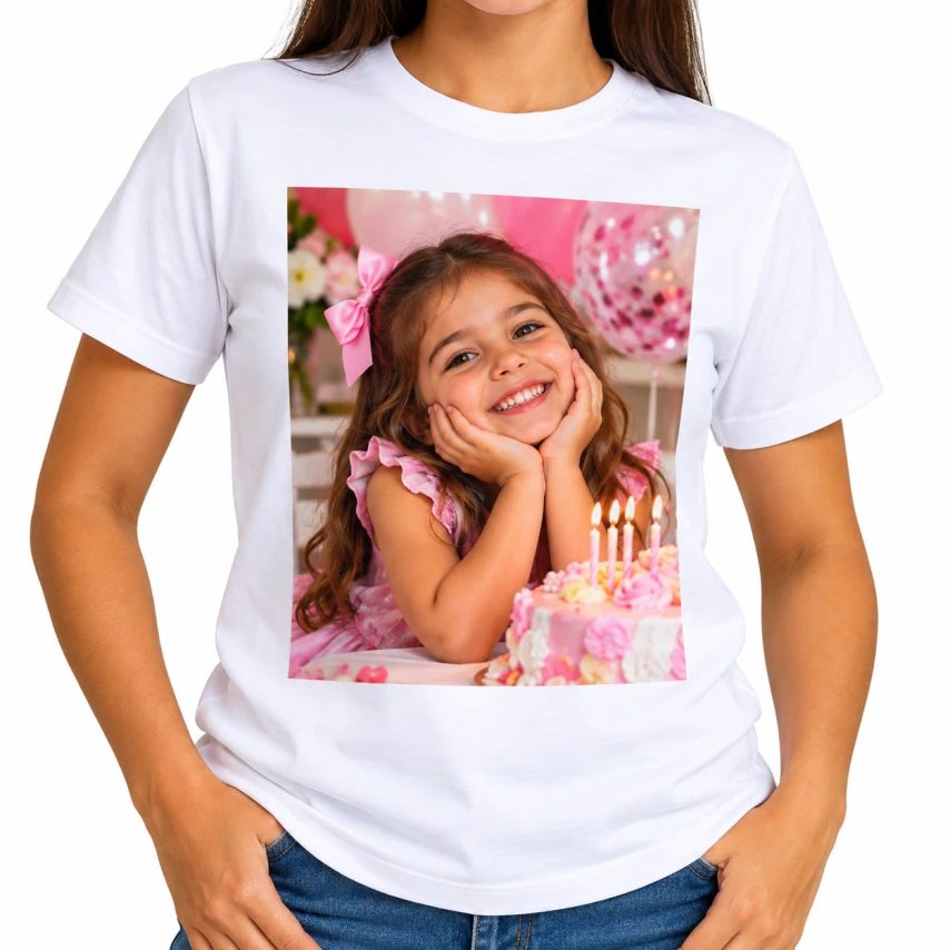 CAMISA DE POLIÉSTER PERSONALIZADA PARCIAL - PEITO A4 - XG E XGG