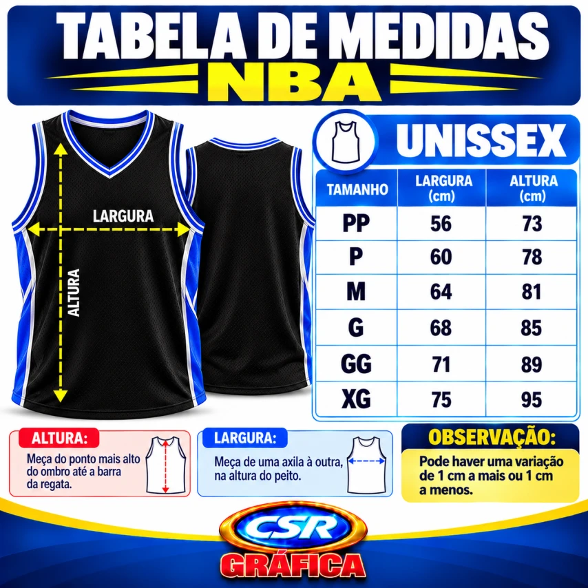NBA PERSONALIZADA FURADINHA - SUB TOTAL - XG