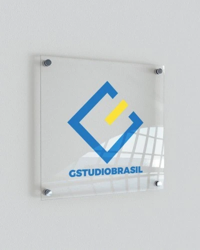 QUADRO DE ACRÍLICO 3MM - IMPRESSÃO RETROVERSO PARCIAL + ESPAÇADORES - 60X33CM